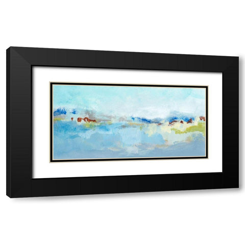 Sea Breeze Landscape I Black Modern Wood Framed Art Print with Double Matting by Long, Christina