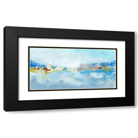 Sea Breeze Landscape II Black Modern Wood Framed Art Print with Double Matting by Long, Christina