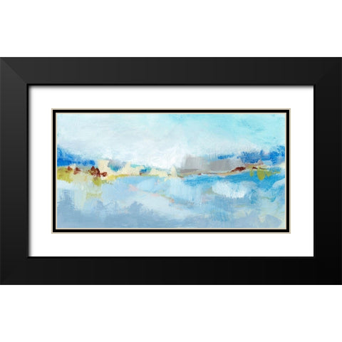 Sea Breeze Landscape II Black Modern Wood Framed Art Print with Double Matting by Long, Christina