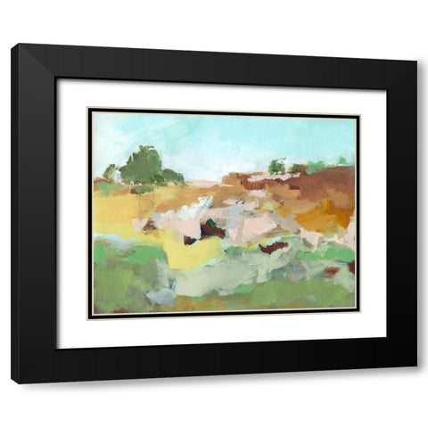 Summer Walk I Black Modern Wood Framed Art Print with Double Matting by Long, Christina