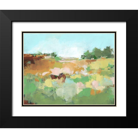 Summer Walk II Black Modern Wood Framed Art Print with Double Matting by Long, Christina