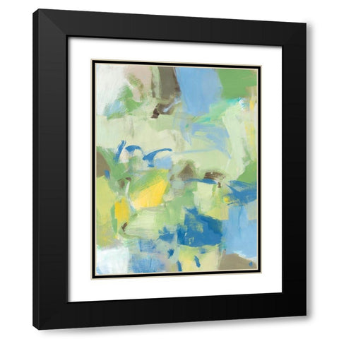 Jewels II Black Modern Wood Framed Art Print with Double Matting by Long, Christina