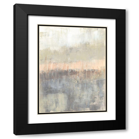 Blush Neutrals II Black Modern Wood Framed Art Print with Double Matting by Goldberger, Jennifer