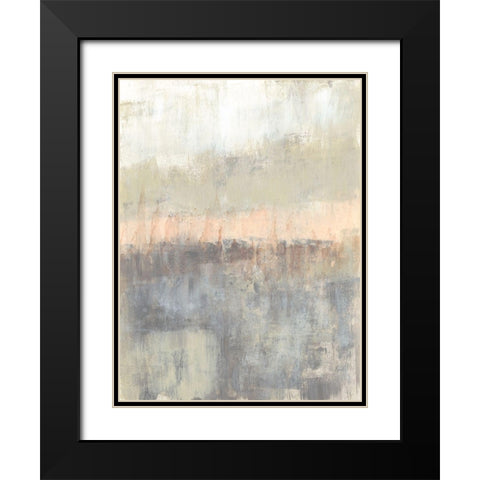 Blush Neutrals II Black Modern Wood Framed Art Print with Double Matting by Goldberger, Jennifer