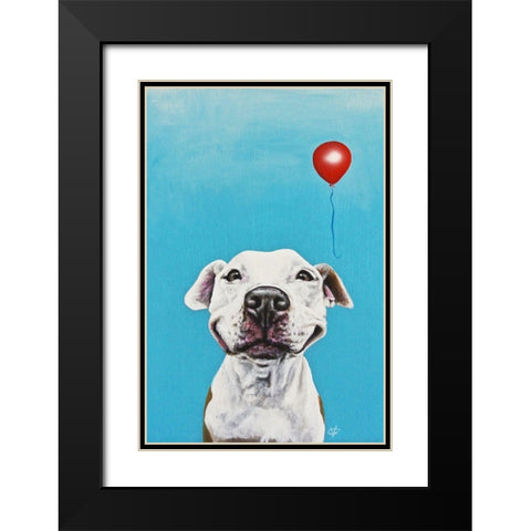Party Dog V Black Modern Wood Framed Art Print with Double Matting by Coleman, Victoria