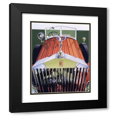 Grill Black Modern Wood Framed Art Print with Double Matting by Mukai, Dennis
