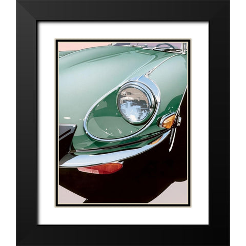 Headlight Black Modern Wood Framed Art Print with Double Matting by Mukai, Dennis