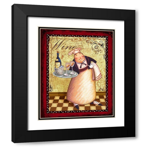 Chefs Bon Appetit IV Black Modern Wood Framed Art Print with Double Matting by Eisner, Viv