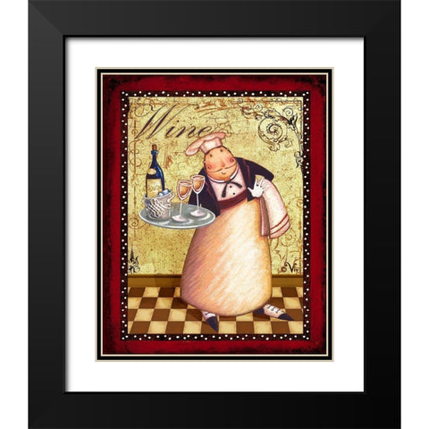 Chefs Bon Appetit IV Black Modern Wood Framed Art Print with Double Matting by Eisner, Viv