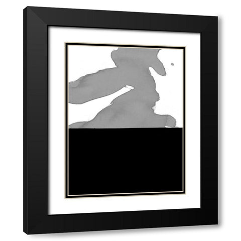 Cumulus II Black Modern Wood Framed Art Print with Double Matting by Delamater, Rob
