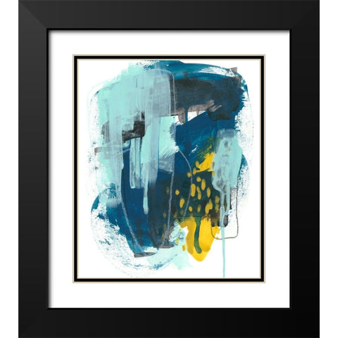 Intuitive Motion I Black Modern Wood Framed Art Print with Double Matting by Vess, June Erica
