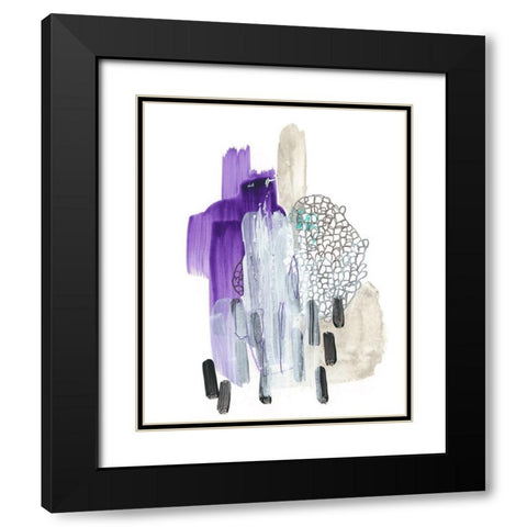 Corollary I Black Modern Wood Framed Art Print with Double Matting by Vess, June Erica