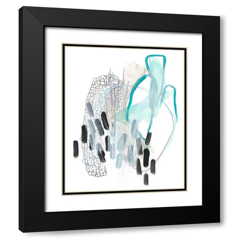 Corollary III Black Modern Wood Framed Art Print with Double Matting by Vess, June Erica