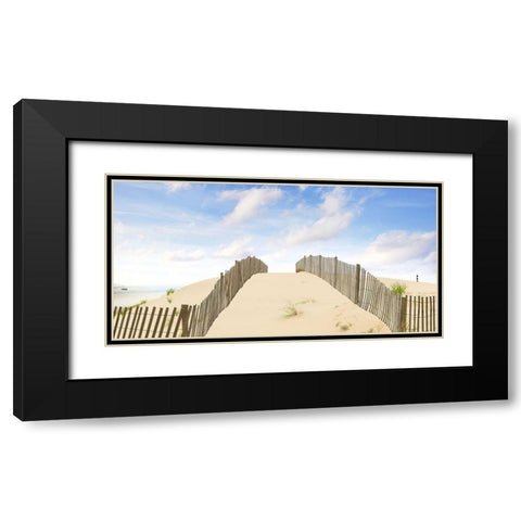 Beach Photography X Black Modern Wood Framed Art Print with Double Matting by McLoughlin, James