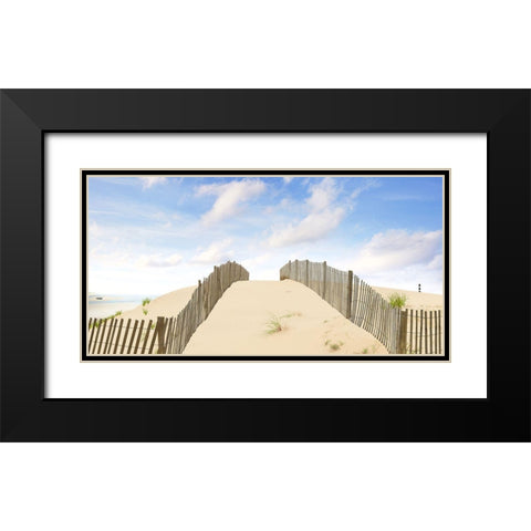 Beach Photography X Black Modern Wood Framed Art Print with Double Matting by McLoughlin, James