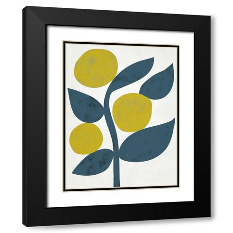 Branch III Black Modern Wood Framed Art Print with Double Matting by Zarris, Chariklia