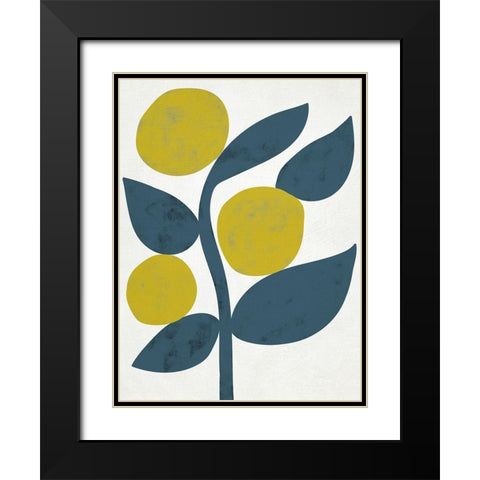 Branch III Black Modern Wood Framed Art Print with Double Matting by Zarris, Chariklia