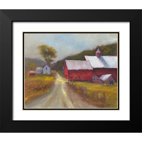 North Country II Black Modern Wood Framed Art Print with Double Matting by Wendling, Marilyn