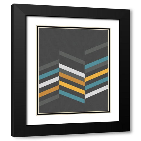 Traffic Jam II Black Modern Wood Framed Art Print with Double Matting by Vess, June Erica