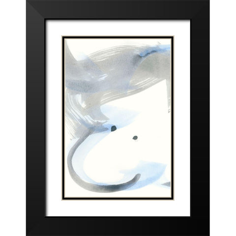 Pale Gestures I Black Modern Wood Framed Art Print with Double Matting by Stramel, Renee W.