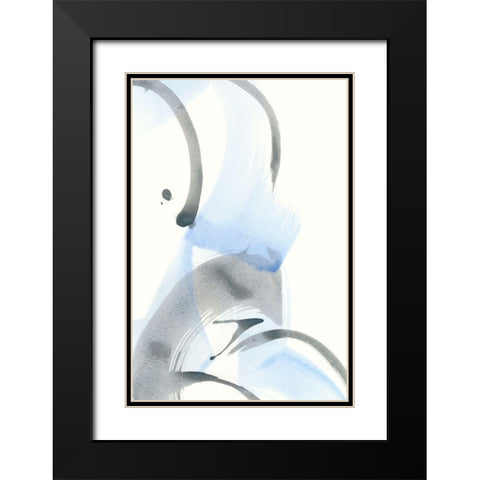 Pale Gestures II Black Modern Wood Framed Art Print with Double Matting by Stramel, Renee W.