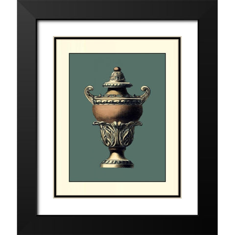 Classical Urn III Black Modern Wood Framed Art Print with Double Matting by Vision Studio