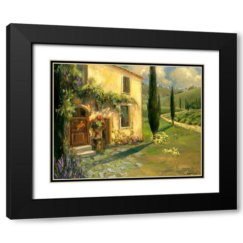 Scenic Italy I Black Modern Wood Framed Art Print with Double Matting by Stevens, Allayn