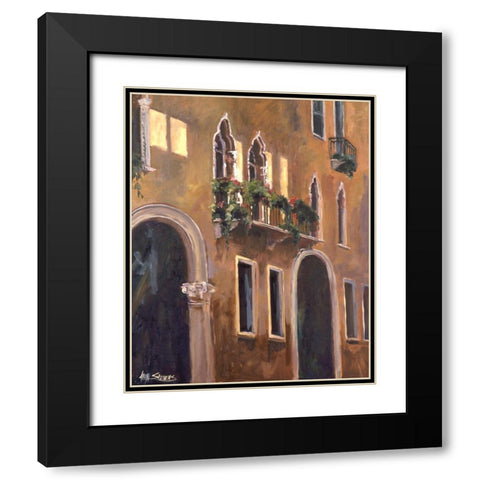 Scenic Italy VI Black Modern Wood Framed Art Print with Double Matting by Stevens, Allayn