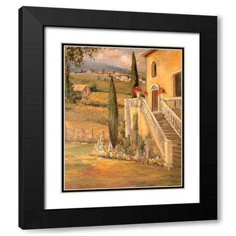 Scenic Italy IX Black Modern Wood Framed Art Print with Double Matting by Stevens, Allayn