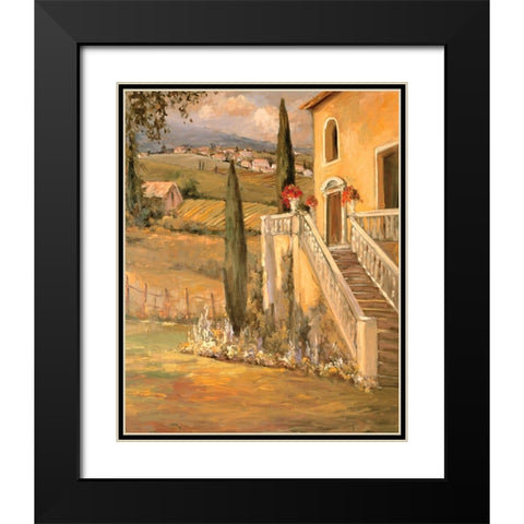 Scenic Italy IX Black Modern Wood Framed Art Print with Double Matting by Stevens, Allayn
