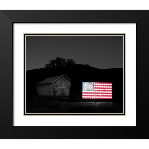 Flags of Our Farmers VI Black Modern Wood Framed Art Print with Double Matting by McLoughlin, James