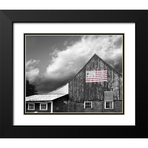 Flags of Our Farmers VII Black Modern Wood Framed Art Print with Double Matting by McLoughlin, James