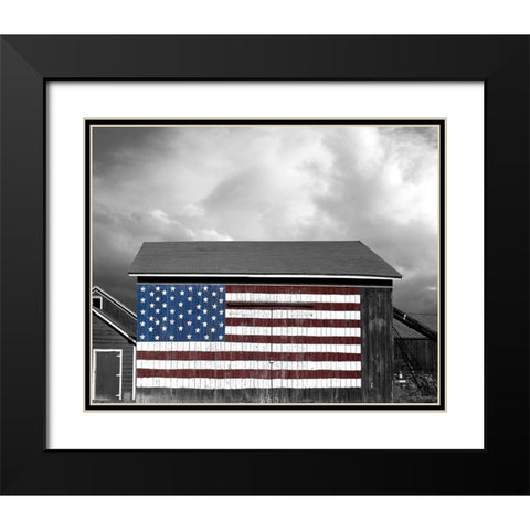 Flags of Our Farmers IX Black Modern Wood Framed Art Print with Double Matting by McLoughlin, James