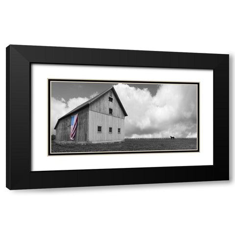 Flags of Our Farmers XVI Black Modern Wood Framed Art Print with Double Matting by McLoughlin, James