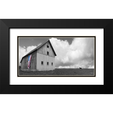 Flags of Our Farmers XVI Black Modern Wood Framed Art Print with Double Matting by McLoughlin, James