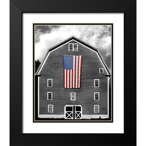 Flags of Our Farmers XIX Black Modern Wood Framed Art Print with Double Matting by McLoughlin, James