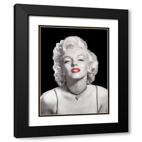 Look of Love Blue Eyes Black Modern Wood Framed Art Print with Double Matting by Michaels, Jerry