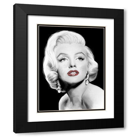 Stardust Black Modern Wood Framed Art Print with Double Matting by Michaels, Jerry