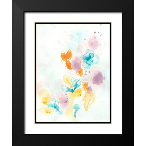 Jubilee II Black Modern Wood Framed Art Print with Double Matting by Vess, June Erica