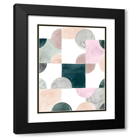 Muted Mystery I Black Modern Wood Framed Art Print with Double Matting by Popp, Grace