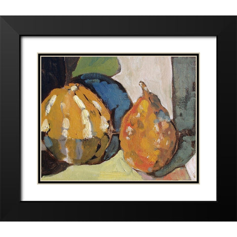Pumpkin Still Life II Black Modern Wood Framed Art Print with Double Matting by Ferrell, Erin McGee