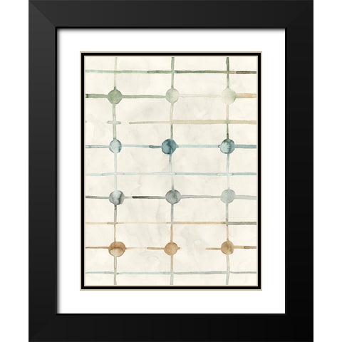 Simple Connections I Black Modern Wood Framed Art Print with Double Matting by Popp, Grace