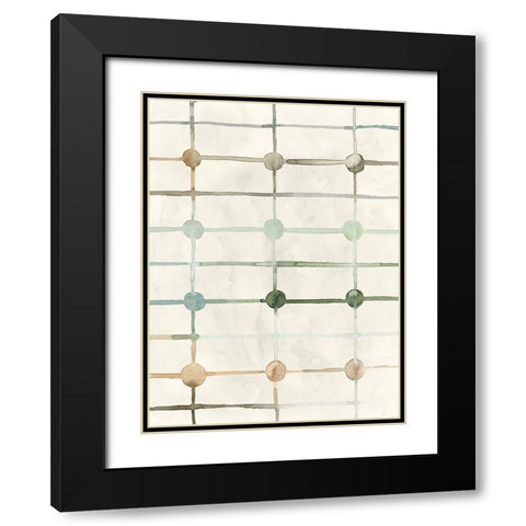 Simple Connections II Black Modern Wood Framed Art Print with Double Matting by Popp, Grace