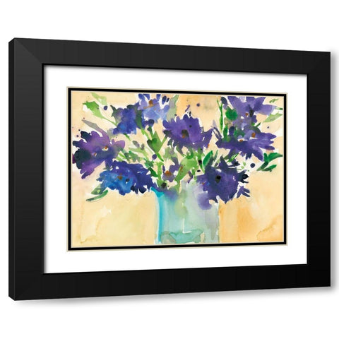 Floral Wild Thing II Black Modern Wood Framed Art Print with Double Matting by Dixon, Samuel