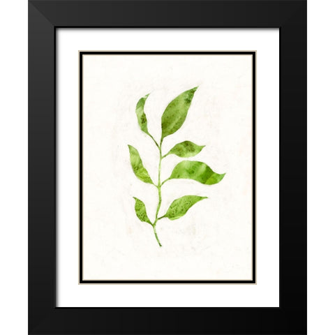 Sapling II Black Modern Wood Framed Art Print with Double Matting by Borges, Victoria
