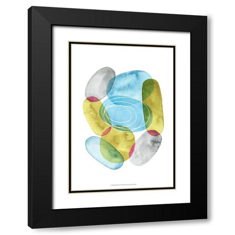 Sunlit Pebbles I Black Modern Wood Framed Art Print with Double Matting by Popp, Grace