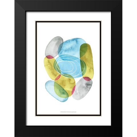 Sunlit Pebbles I Black Modern Wood Framed Art Print with Double Matting by Popp, Grace