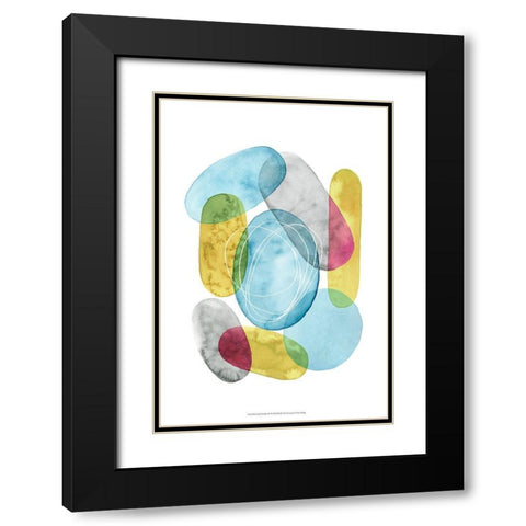 Sunlit Pebbles II Black Modern Wood Framed Art Print with Double Matting by Popp, Grace