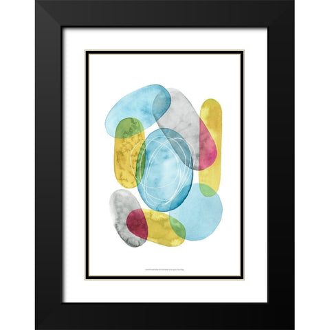 Sunlit Pebbles II Black Modern Wood Framed Art Print with Double Matting by Popp, Grace