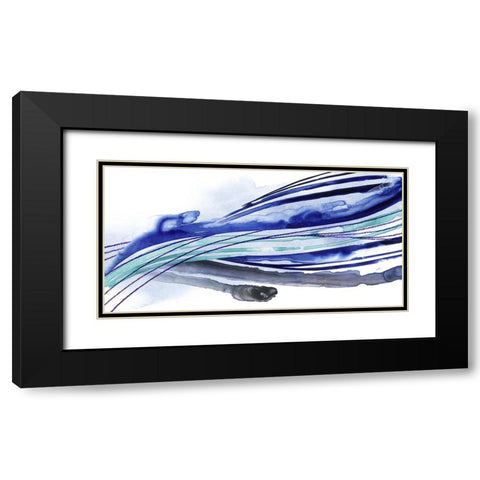 Wave Surge I Black Modern Wood Framed Art Print with Double Matting by Popp, Grace